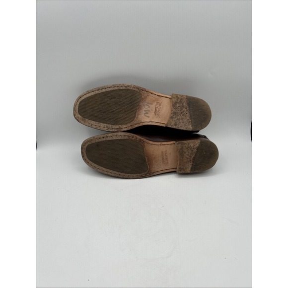 Johnston & Murphy Bit Loafers Mens‎ 10.5 M Brown Leather Moc Toe Slip On Shoes